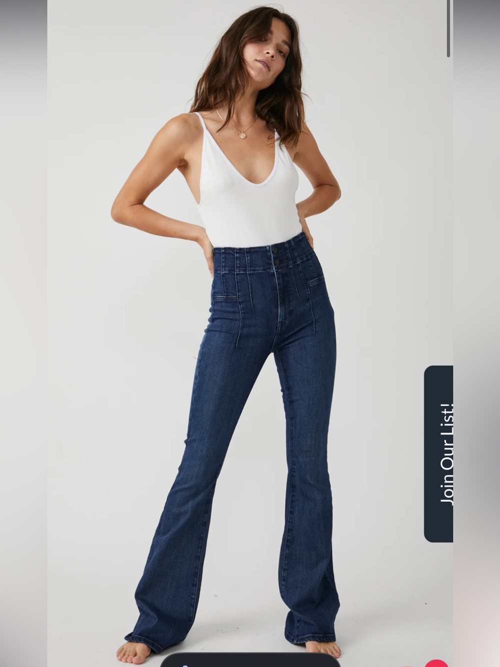 We The Free Women’s Dark Jayde Flare Jeans Size 24